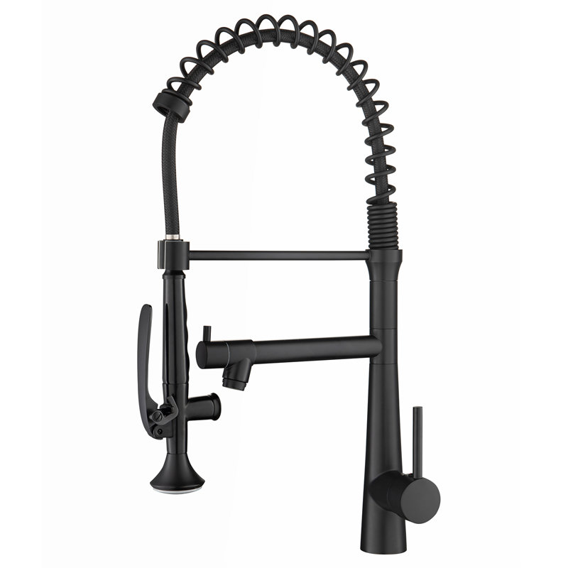 FLG Pull Down Kitchen Faucet, Black
