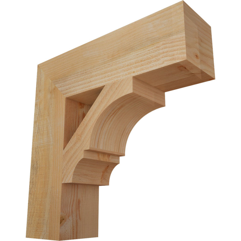 Support de bloc Balboa, L 6 po x P 22 po x H 22 po, Sapin Douglas scié brut