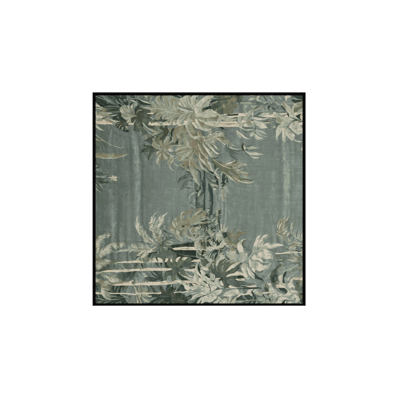 Tapis gris soyeux et moelleux, Carré 3 pi