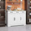 Buffet Farmhouse avec 3 tiroirs et 3 portes, rangement durable pour la salle à manger, le salon et la cuisine