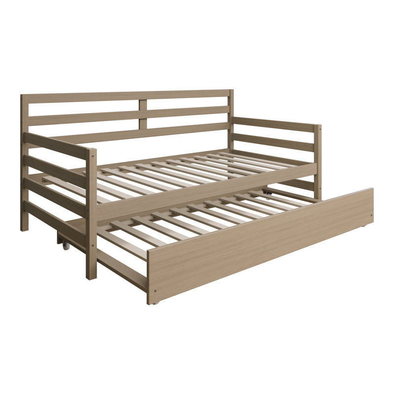 Oeds 81.1'' W Rubberwood Daybed , Gray