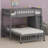 Versatile Bunk Bed with Integrated Drawers, Movable Shelves, and Wheeled Lower Frame-1180102167