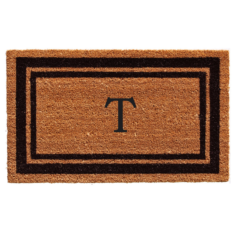 Tapis d'entrée antidérapant Stortz, Brun / Noir, T, Rectangle 1 pi 6 po x 2 pi 6 po