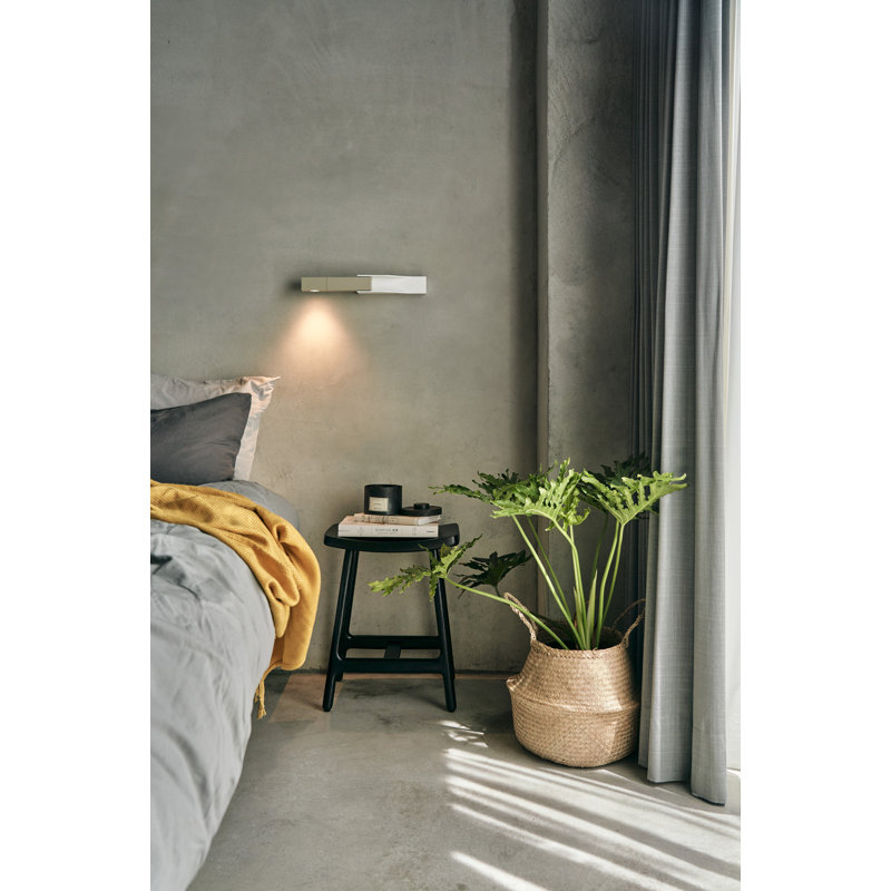 WÚ 1 - Light Armed Sconce, Oatmeal/Matte White