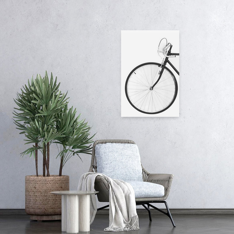 Vélo, art mural contemporain, H 24 po x l 16 po