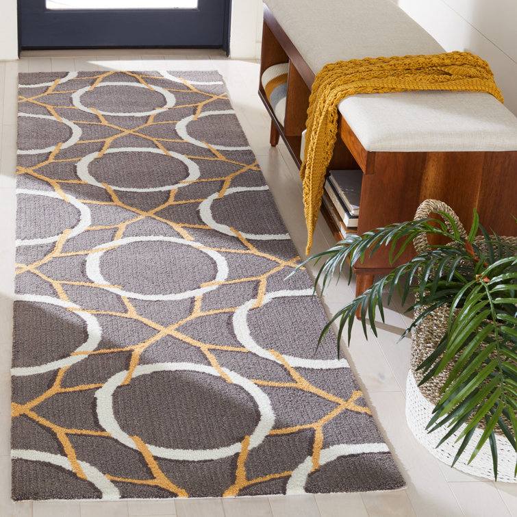 Finley Hand Hooked Performance Geometric Rug