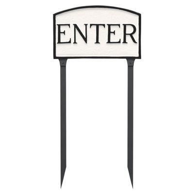 Enter Statement Garden Sign