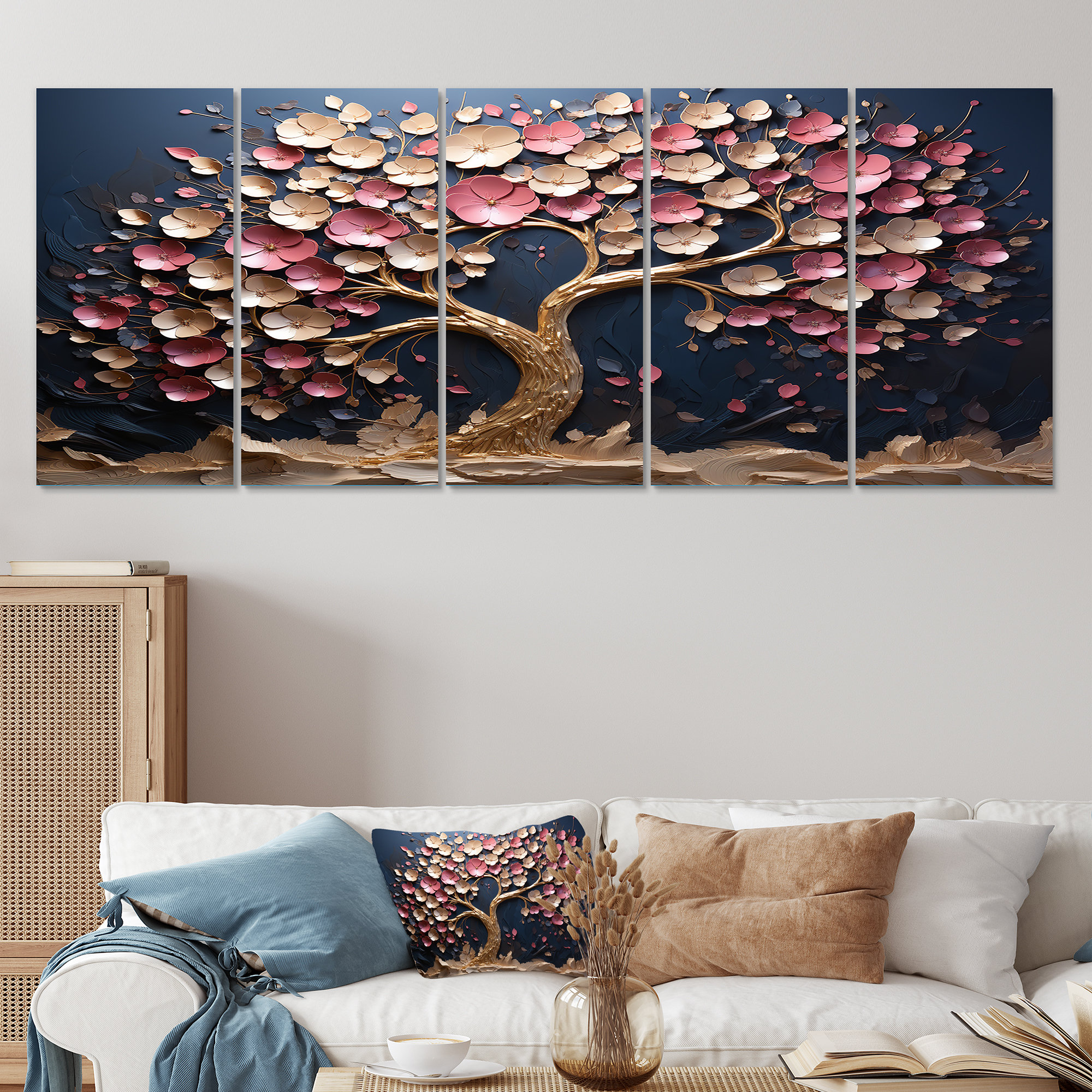 Lark Manor™ Pink And Gold Orchid Tree Garden Of Branches IV - Tree 5 ...