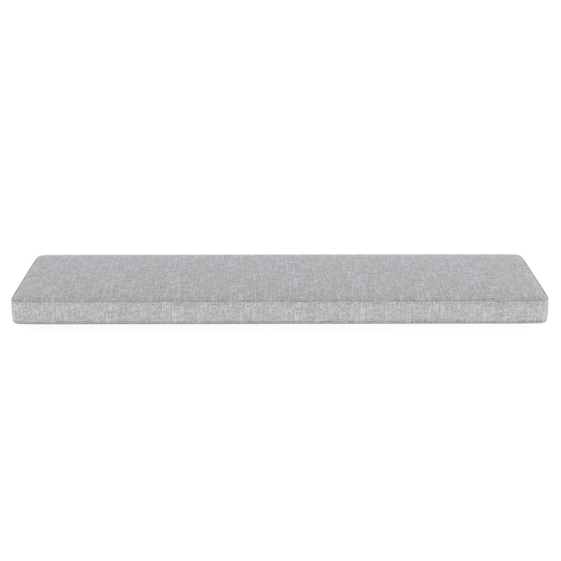 Indoor/Outdoor Sunbrella® Seat Cushion, Canvas Granite Sunbrella® Canvas, 65" W x 18" D