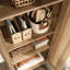 Armoire rustique brune pour le rangement dans la cuisine, la buanderie ou le salon, étagères fixes et réglables, guide d'assemblage simple -