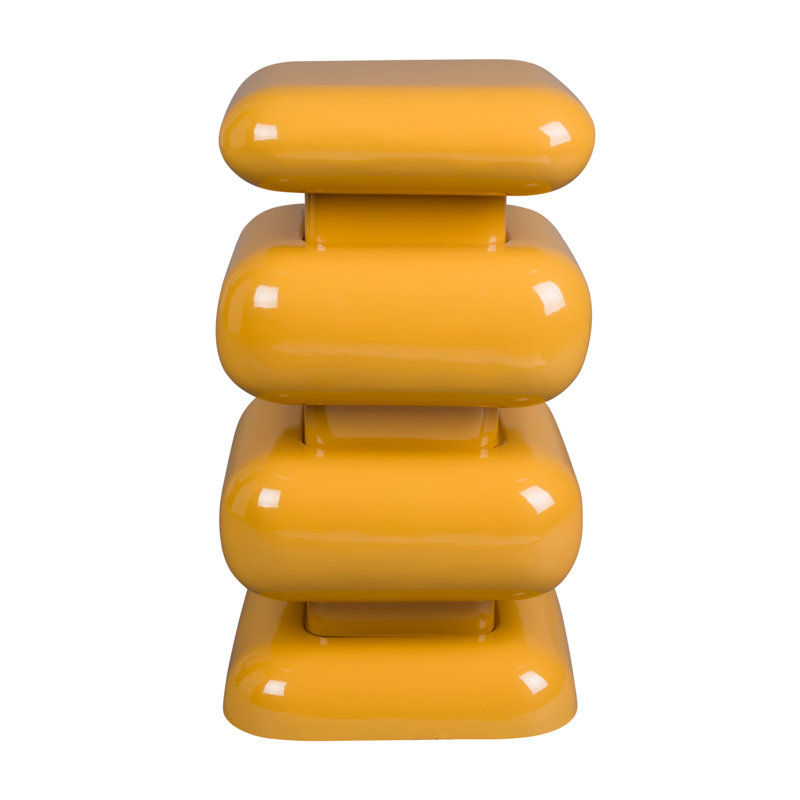 Stubby Accent Stool, Yellow