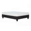 Structure de lit tapissier pleine grandeur moderne gris foncé - Aucun sommier requis, robuste et amp; Durable