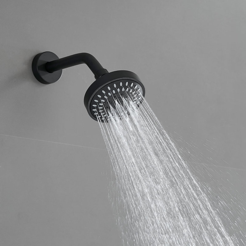 Ensemble de robinet de douche mural à poignée simple et robinet de douche en laiton