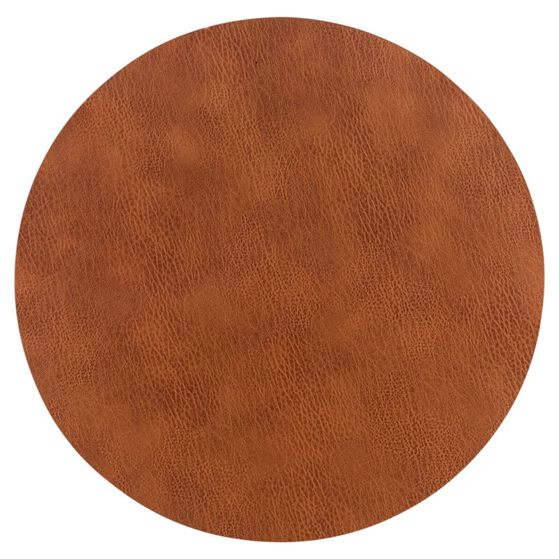 Niwako Faux Leather Soilid Colour Round Placemat