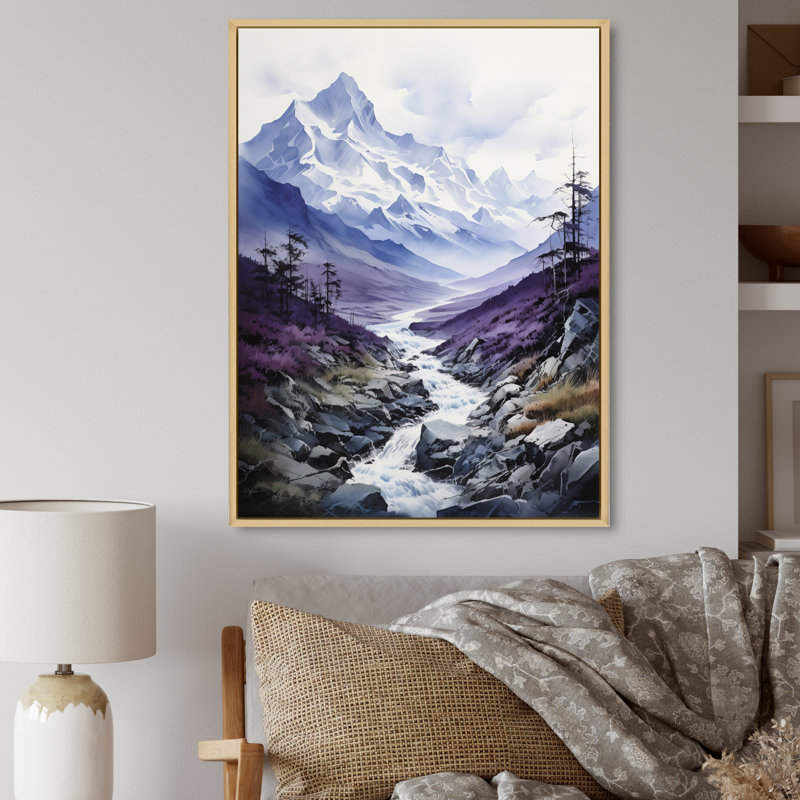 Bayden Alaska Mountain Majesty - impression, H 40 po x l 30 po x P 1,5 po, Cadre naturel flottant