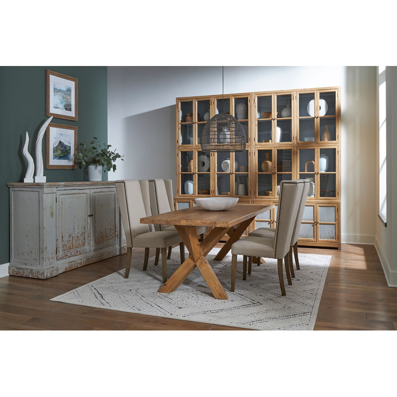 Buffet en bois de pin de 72 po de largeur Stratus
