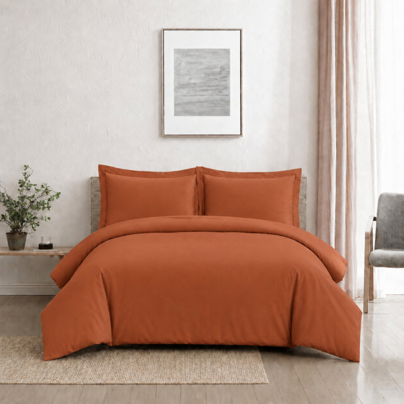 Ensemble de housse de couette en microfibre Modern - Basics by Wayfair ™, Housse de couette très grand et 2 très grandes t