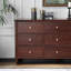 Commodes et commodes rectangulaires en bois massif noyer