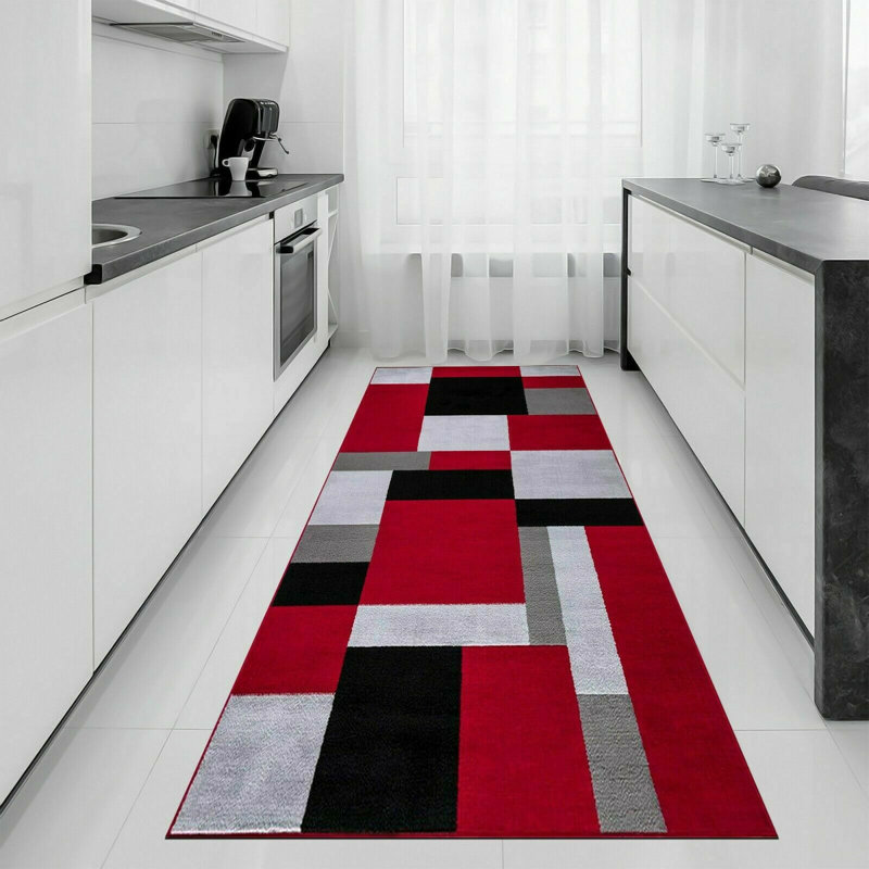 Askim Rectangle Geometric Berber Indoor / Outdoor Area Rug, Rectangle 60 x 220cm