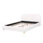 Lit plateforme grand avec tissu Boucle, lit plateforme tapissier Boucle