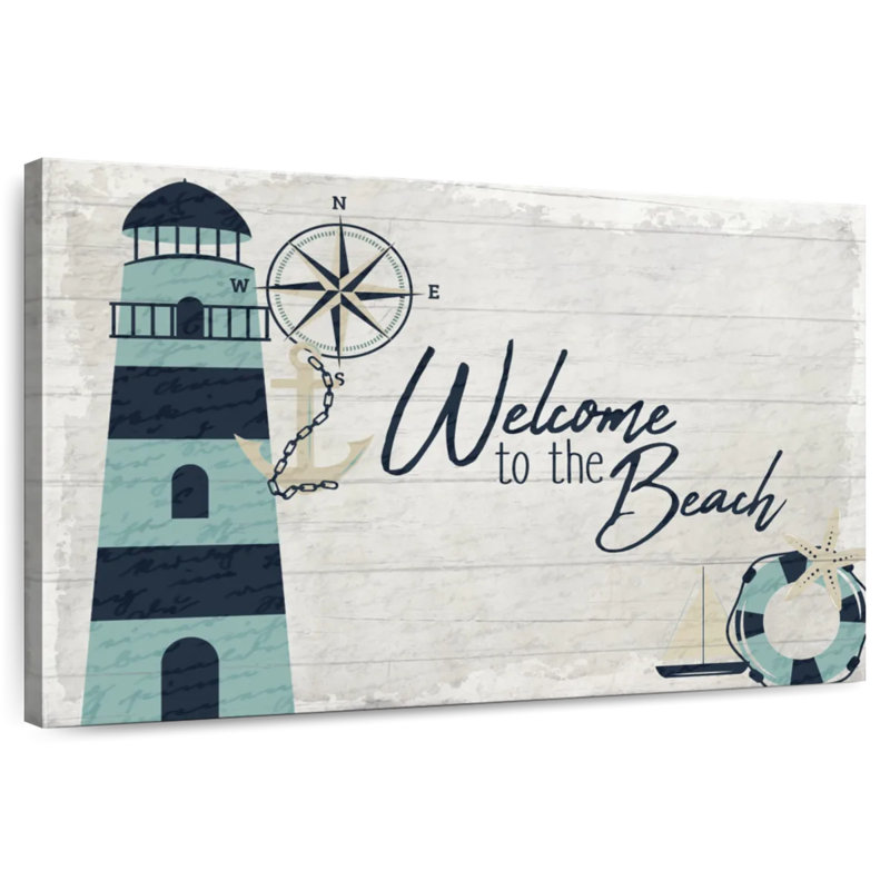 Tergel «Welcome To The Beach» en bois, H 24 po x l 36 po