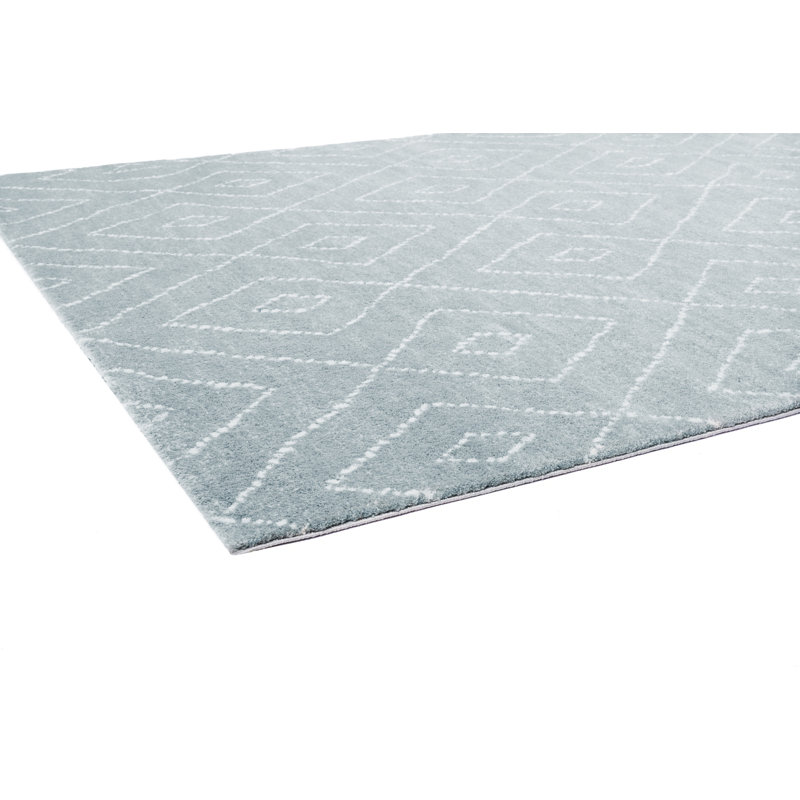 Injuste Biscayne - Régate - Bleu spa, Rectangle 7 pi 10 po x 11 pi 2 po