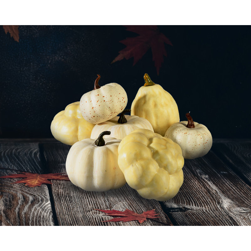 Ensemble de 7 citrouilles assorties 7 pièces