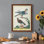 Toile encadrée de qualité supérieure Pastel Birds III - prête à être accrochée