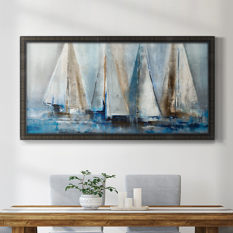 «Quiet Wind II», peinture sur toile à cadre unique, H 25 po x l 45 po x P 1 po
