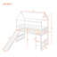 Lit mezzanine simple avec glissade, lit maison avec glissade-648564127