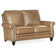 Reddish Leather Loveseat