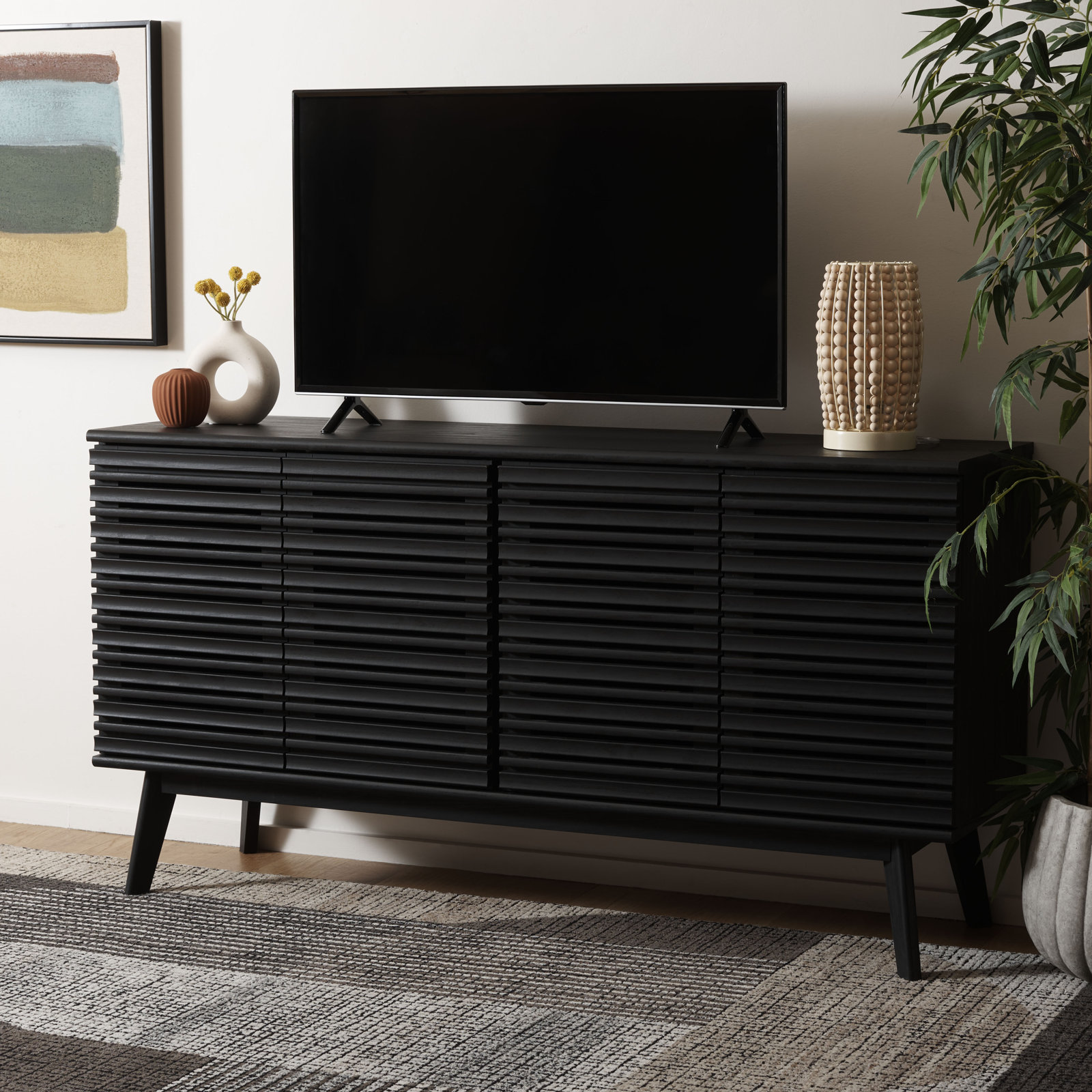 Daima 62" TV Stand, Black