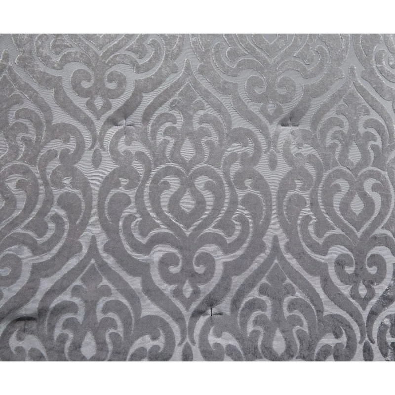 Wanston Velvet Bedspread with Pillow Shams Included, Double Bedspread+ 2 Standard Shams, Silver