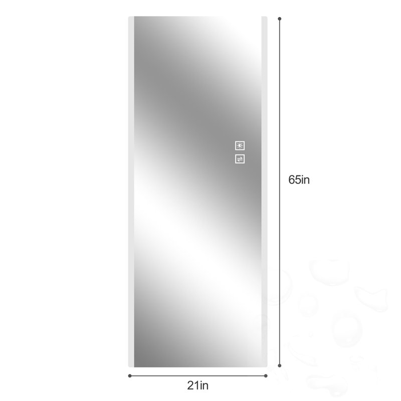 Led Wall Mounted Frameless Full-Length Mirror