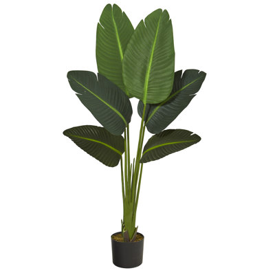 Bananier 45 po avec passe-pot artificiel