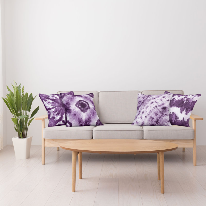 Housse de coussin Montezuma, 16 po x 16 po, Mauve / beige