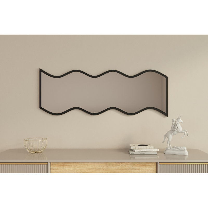Bisou Novelty Wall Mirror, Black