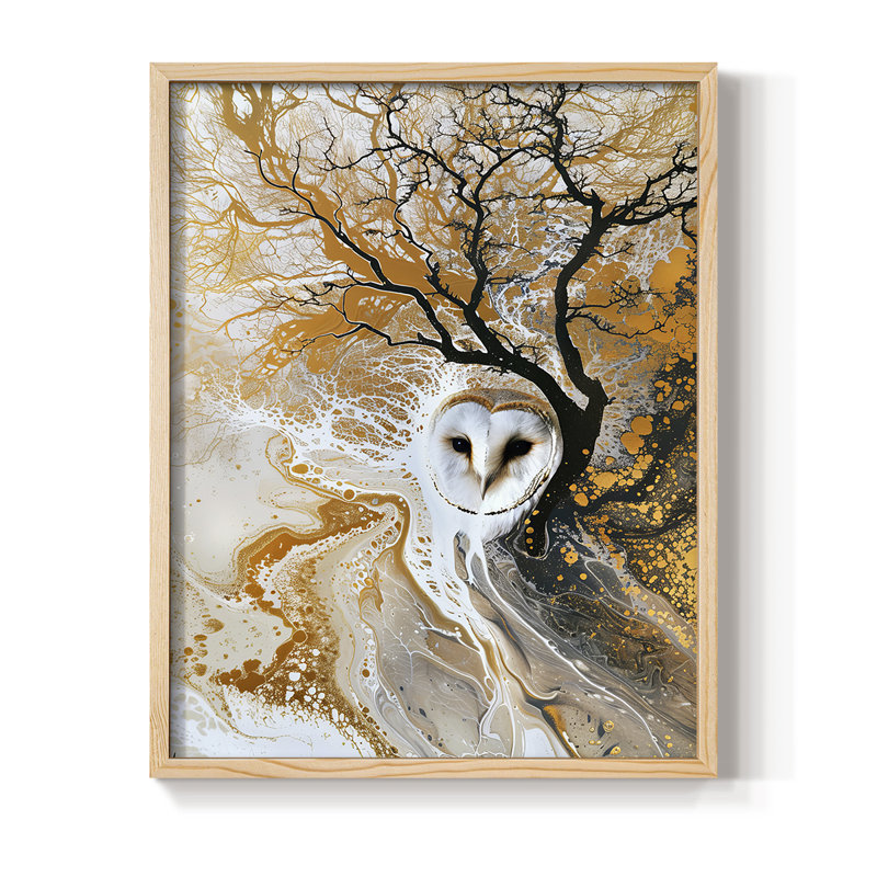 ANIMALS Series Lxxxi, reproduction encadrée - bois massif, 15'' H x 12'' W