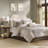 Luxurious 7-piece Taupe Polyester Bedding Sets, Modern Style For Home