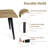 Shivani 5-Piece Dining Set - 63” Wood Table with Modern Wavy-Edge Design for Kitchen Dining Room-105491102-105491105