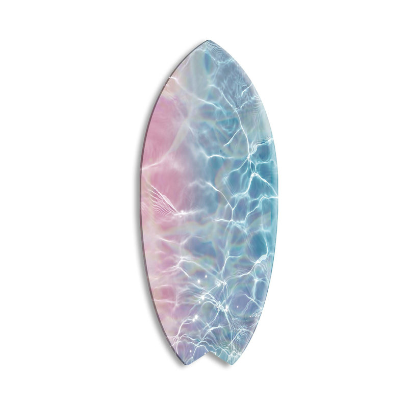 Holo Surfboard Decorative Acrylic Skimboard by Oliver Gal