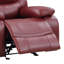 Fauteuil inclinable et oscillant rembourré noir-223920279