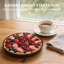 LISI Lot de 2 moules à tarte de 23 cm, fond fixe, antiadhésif, en acier au carbone