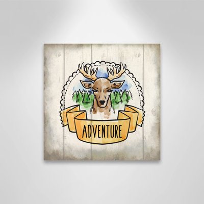 Adventure is out There 1' Canvas Art