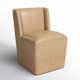 Ardeth Polyester Blend Side Chair With Caster