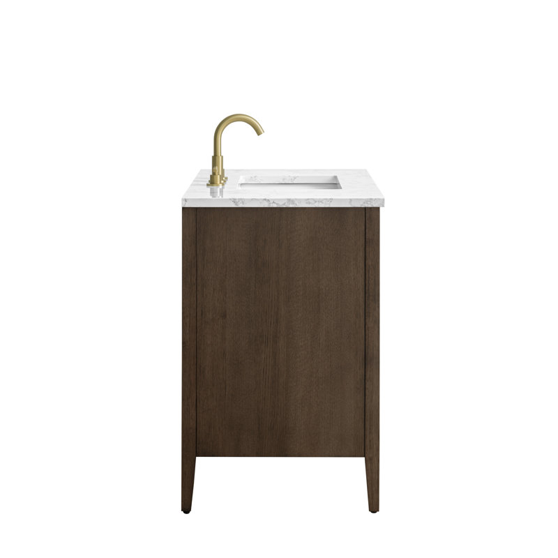 Emma 36" W Single Vanity, Chestnut Brown