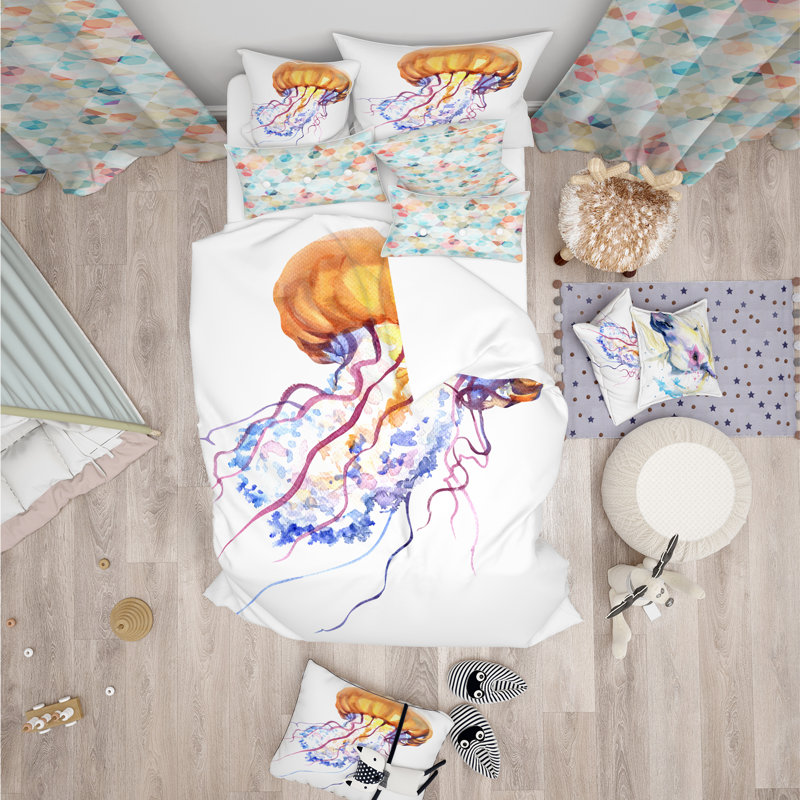 Coastal Duvet Cover, Queen Duvet Cover + 2 Shams