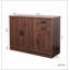 Buffet moderne en bois avec 2 portes, 1 rangement et 2 tiroirs - Portes d'armoire de rangement pour la salle à manger - Console de salle à manger, 43,3 po-117101323