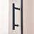 32-33.5"W X 75"H Pivot Single Swing Shower Door, Aluminium Alloy, 1/4" (6Mm) Thick SGCC Tempered Clear Glass.
