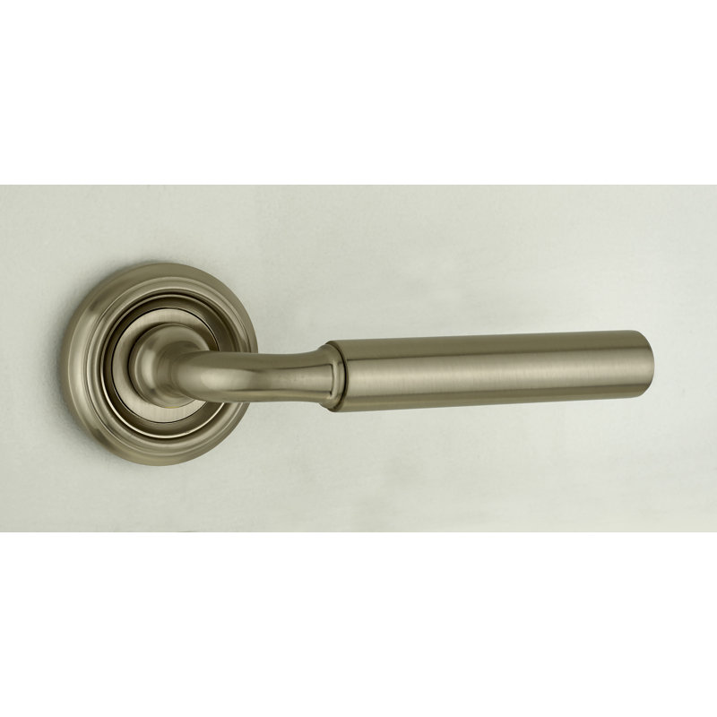 Elise Harrisburg Door Handle, Satin Brass